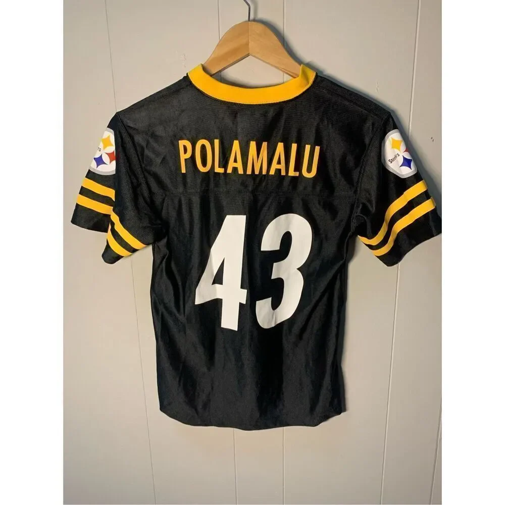 NFL Kids Pittsburgh Steelers 43 football jersey Polamalu Youth  Medium